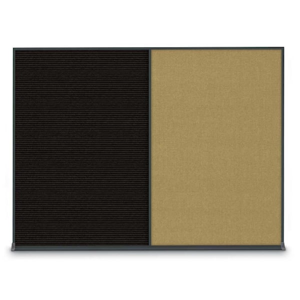 Double Door Radius Corkboard, 60"X36", B